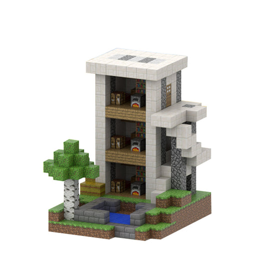 538PCS mine world builds model set Magnetic Building Pixelated Blocks Toys